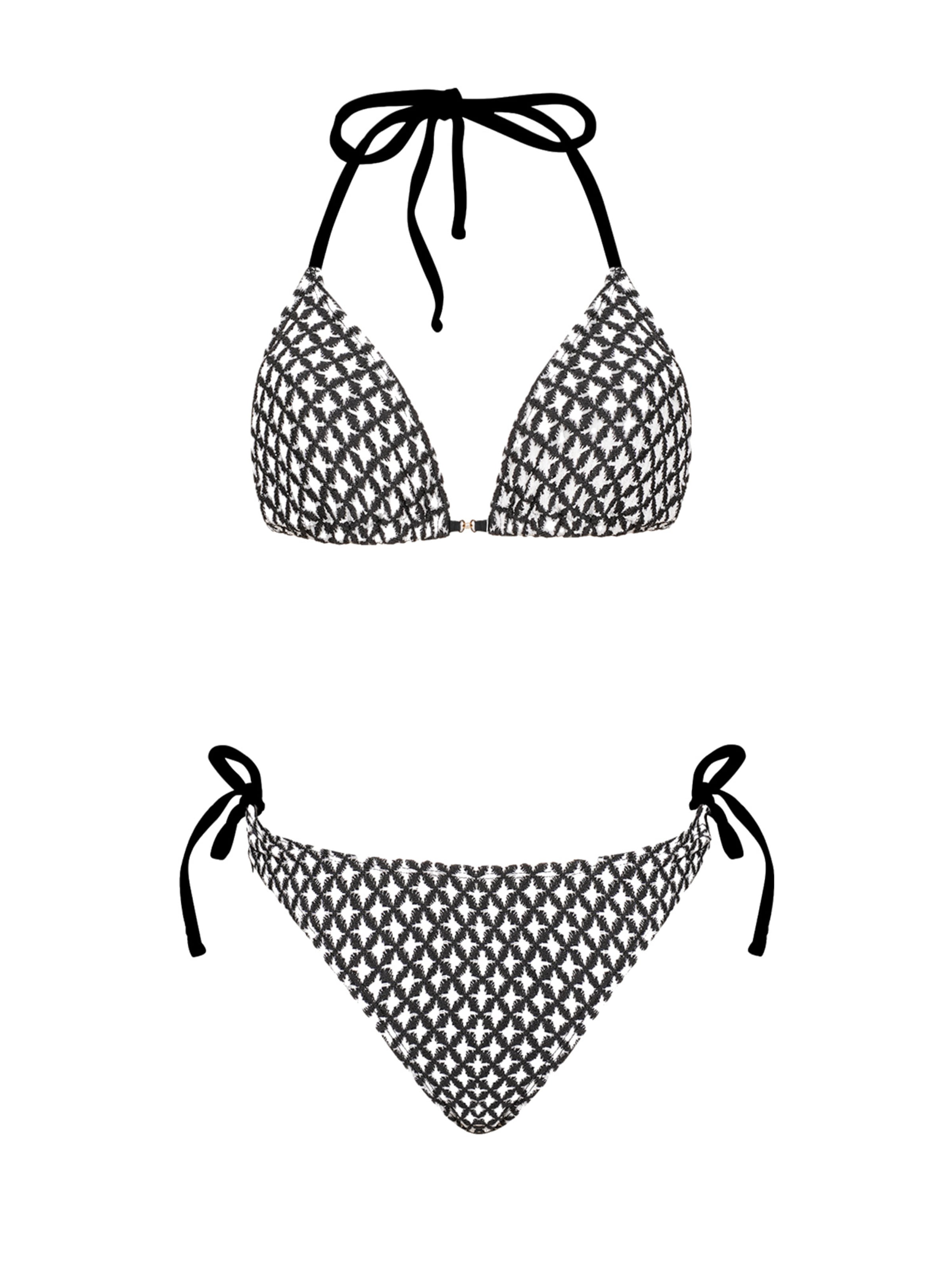 Cupshe Bikini 'CAA12C4K176AC' in Schwarz: Vorderseite