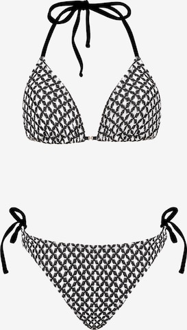 Cupshe Bustier Bikini 'CAA12C5C128HG' in Schwarz: Vorderseite