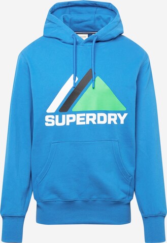 Superdry Bluzka sportowa w kolorze niebieski: przód