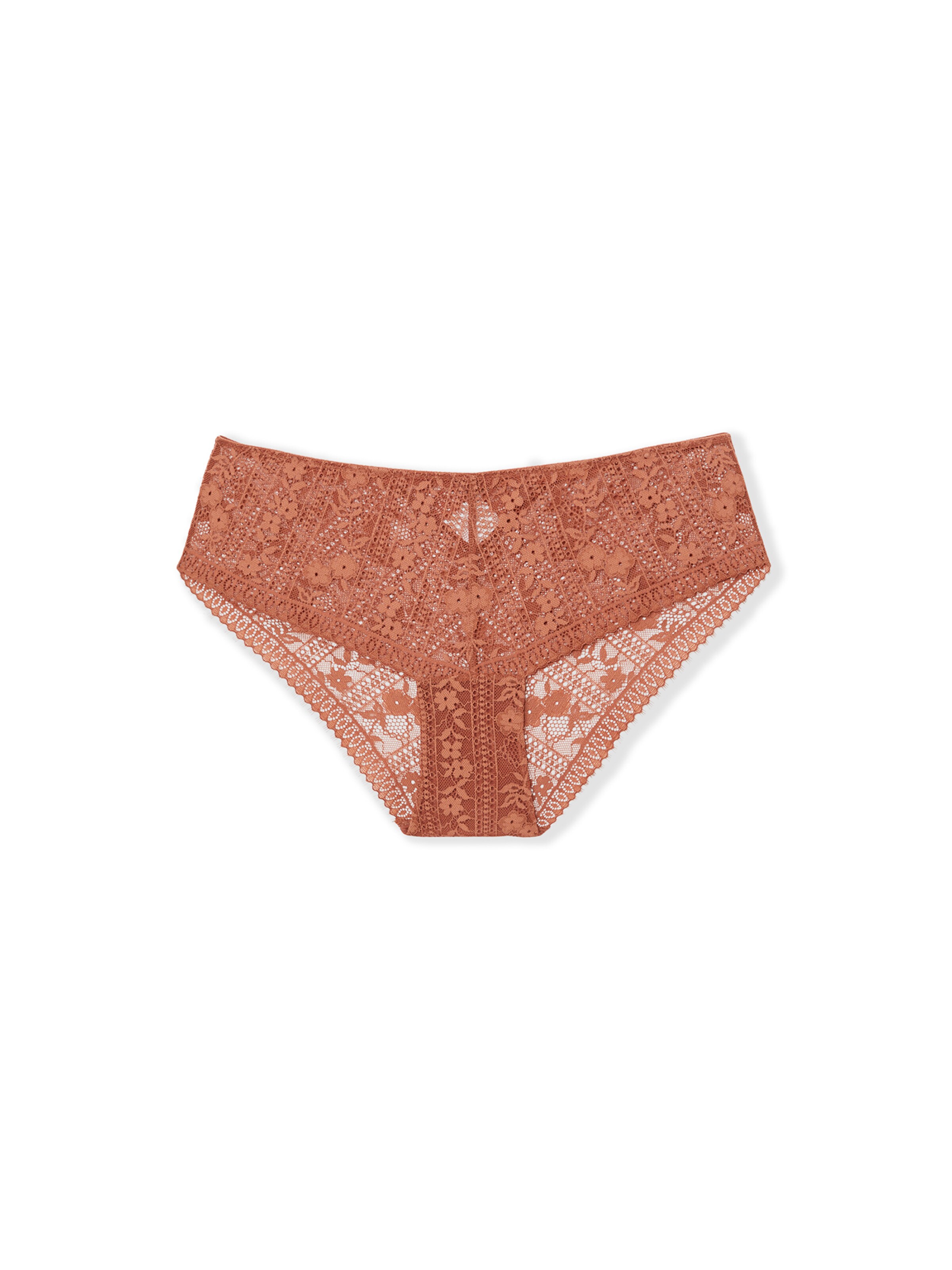 ETAM Boyshorts 'Aura' in Brown: front