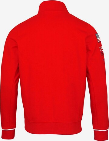 Giacca di felpa di U.S. POLO ASSN. in rosso