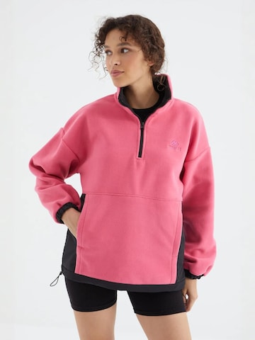 Tommy Life Fleece jacket in Pink