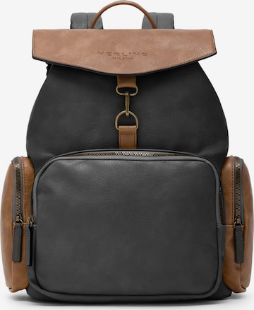 Herling Rucksack 'Bennett' in Grau: Vorderseite