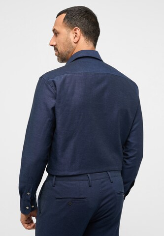 ETERNA Comfort fit Button Up Shirt in Blue