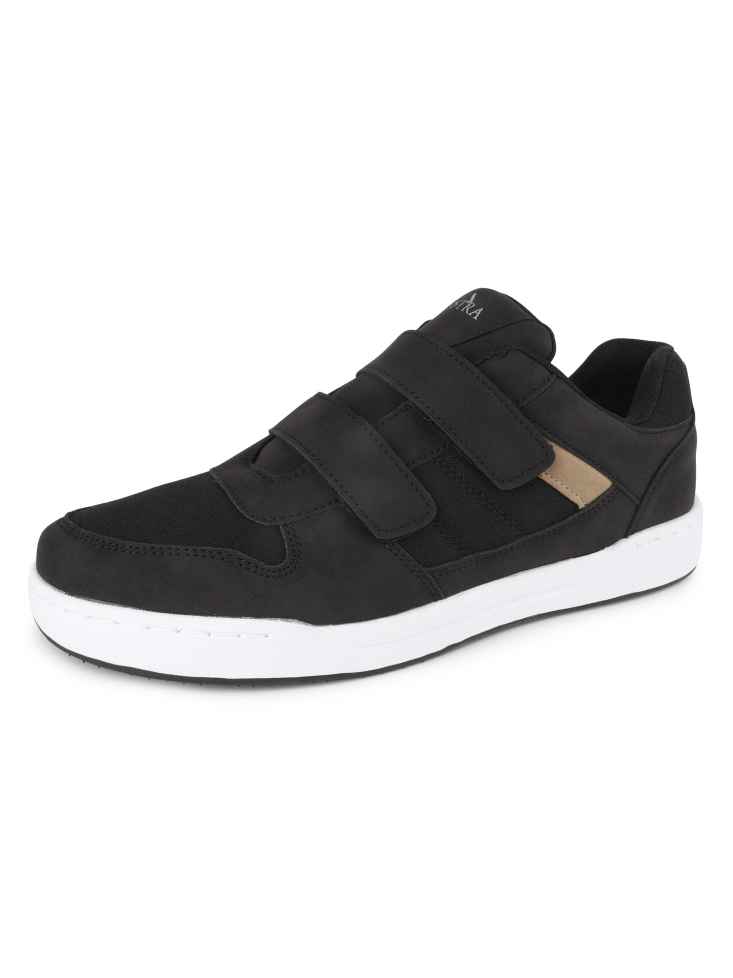 Baskets basses 'Wide Diabetic Walking Sneakers for Men' Tiestra en noir : devant