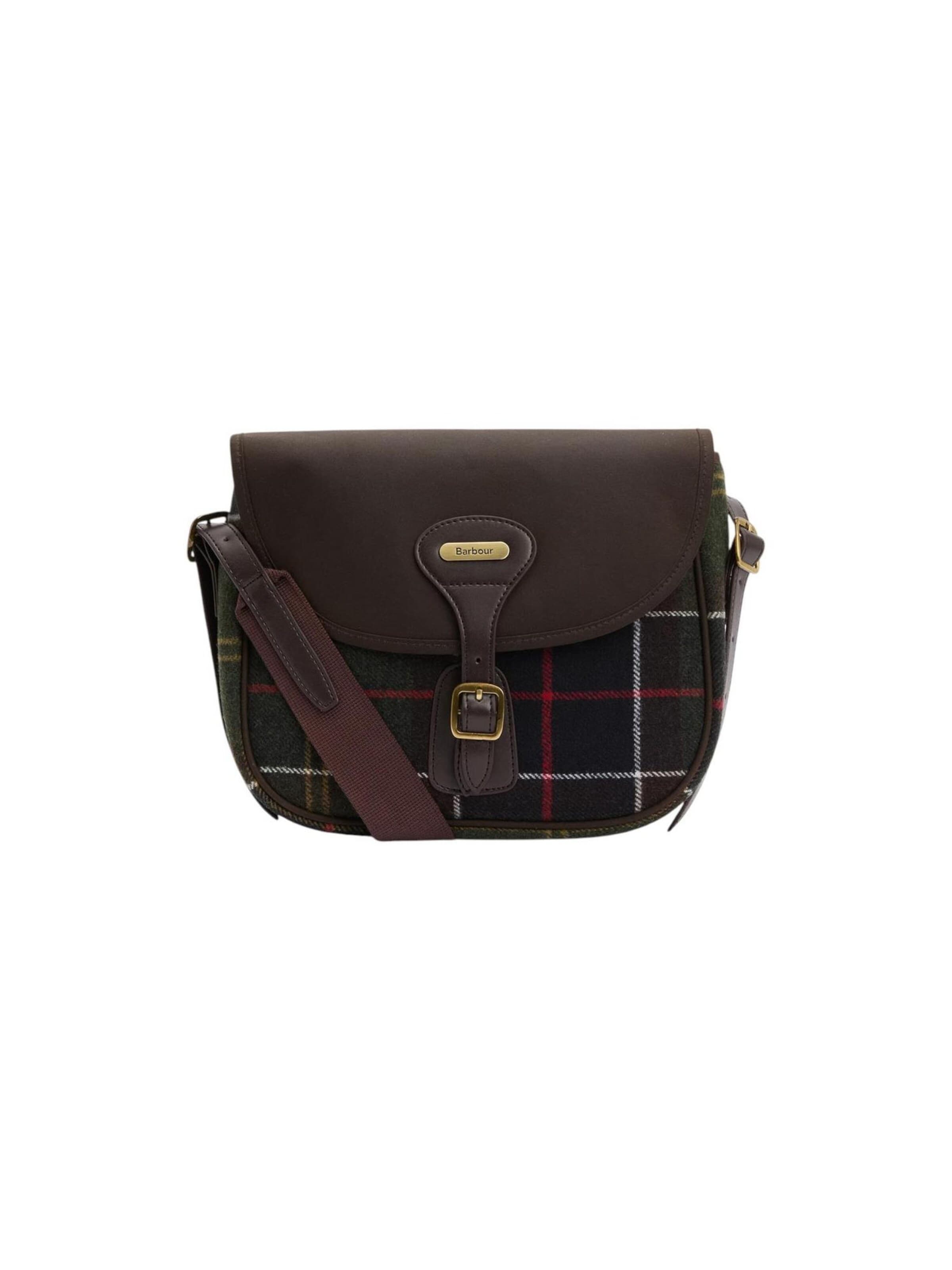 Barbour - Bolso de hombro en marrón: frente