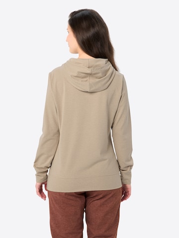 VAUDE Sports sweatshirt 'Tuenno' in Beige