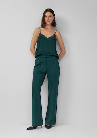 s.Oliver Широкий Плиссированные брюки в Зеленый