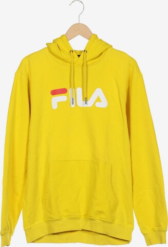 FILA Sweatshirt & Zip-Up Hoodie in L in Yellow: front