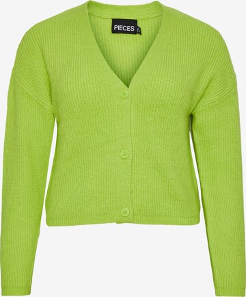 PIECES Strickjacke 'Green' in Grün: predná strana