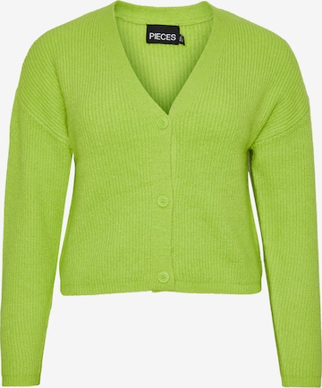 Cardigan 'Green' PIECES en vert : devant