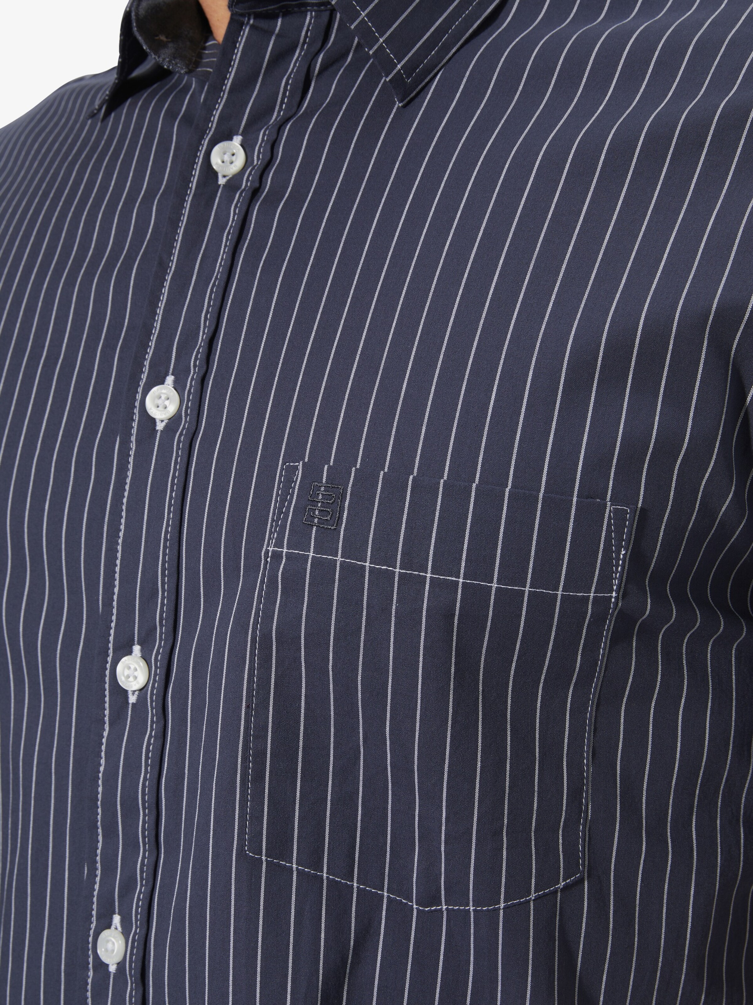 BABISTA Regular fit Button Up Shirt 'Napoleo' in Blue