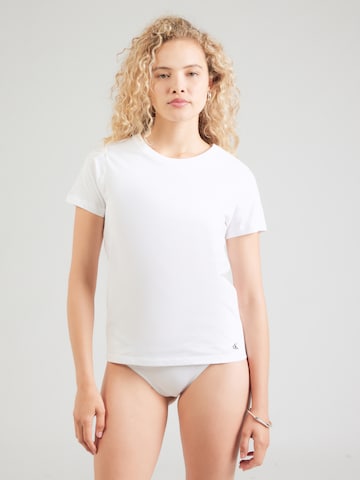 Camicia da notte di Calvin Klein Underwear in bianco: frontale