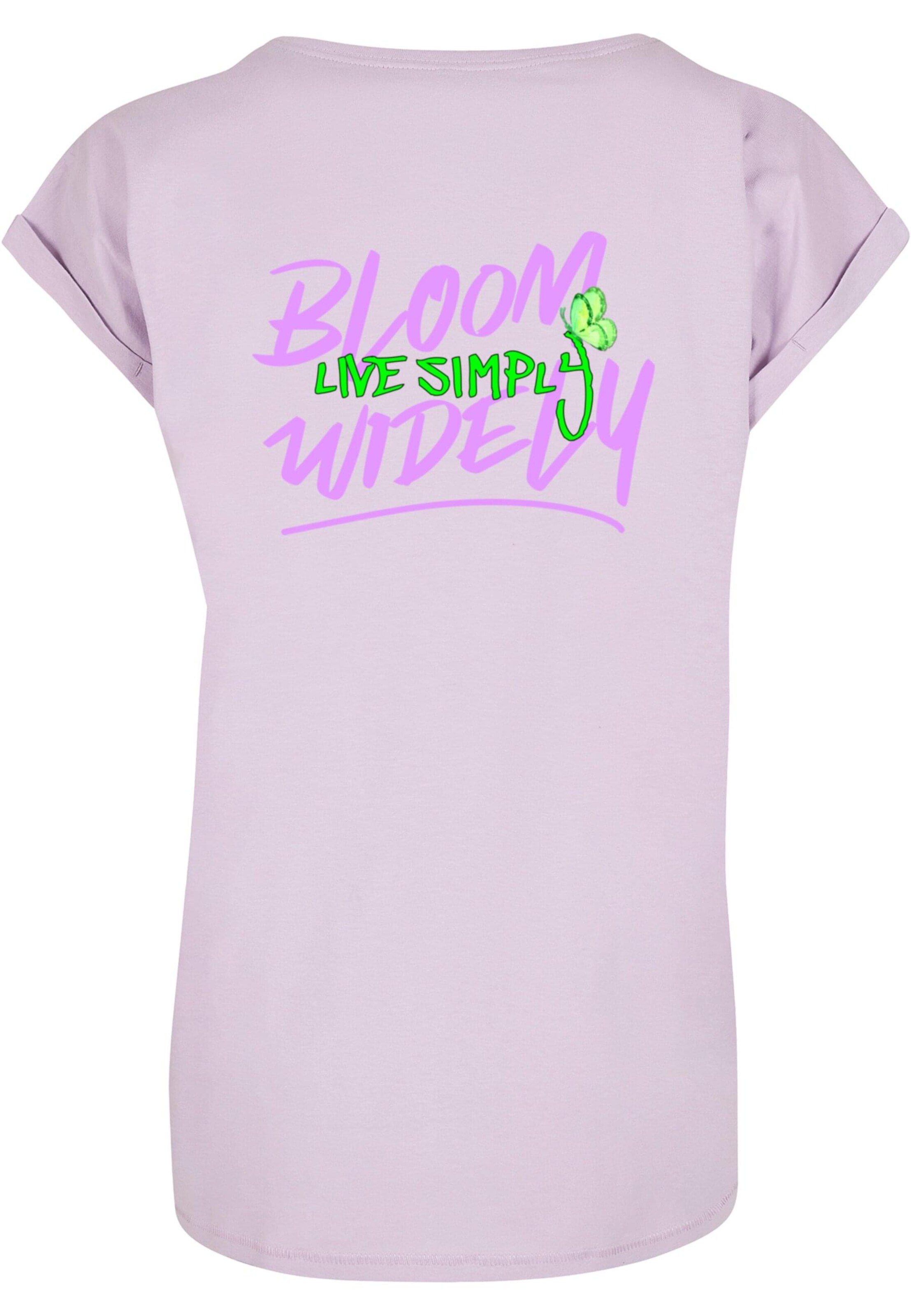 T-shirt 'Never Too Late' Merchcode en violet