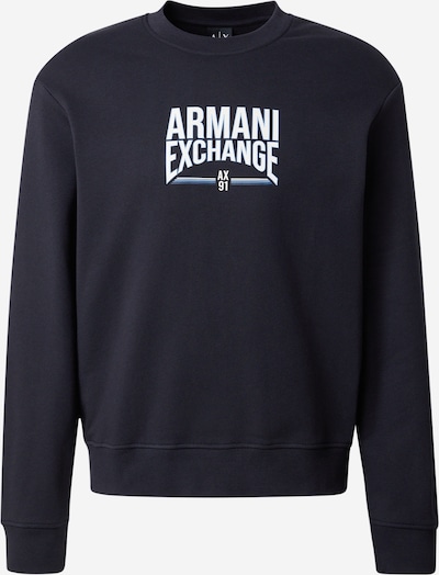 XS dydžio Megztinis be užsegimo iš ARMANI EXCHANGE, spalva – tamsiai mėlyna jūros spalva / dangaus žydra / balta, Prekių apžvalga