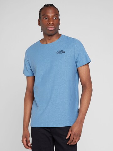 T-Shirt BLEND en bleu : devant