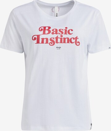 khujo Shirt 'Banani Instinct' in White: front