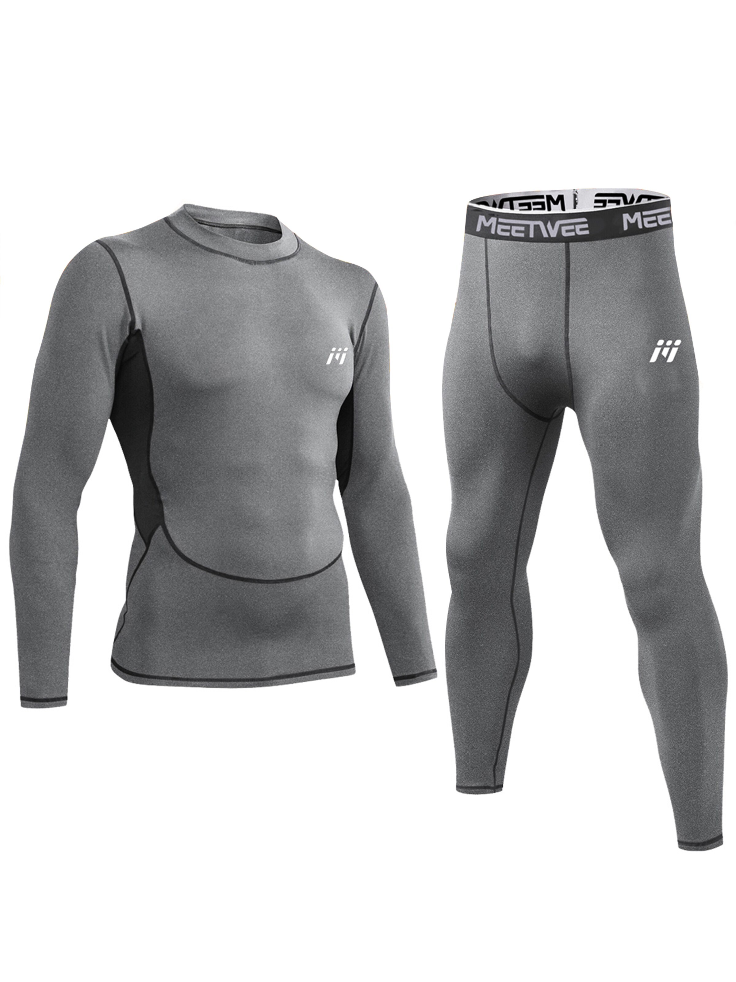 MEETWEE Base Layer‌‌‌‌‌‌‌‌ in Grau: Vorderseite