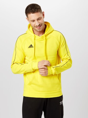 ADIDAS SPORTSWEAR Športna majica 'Core 18' | rumena barva: sprednja stran