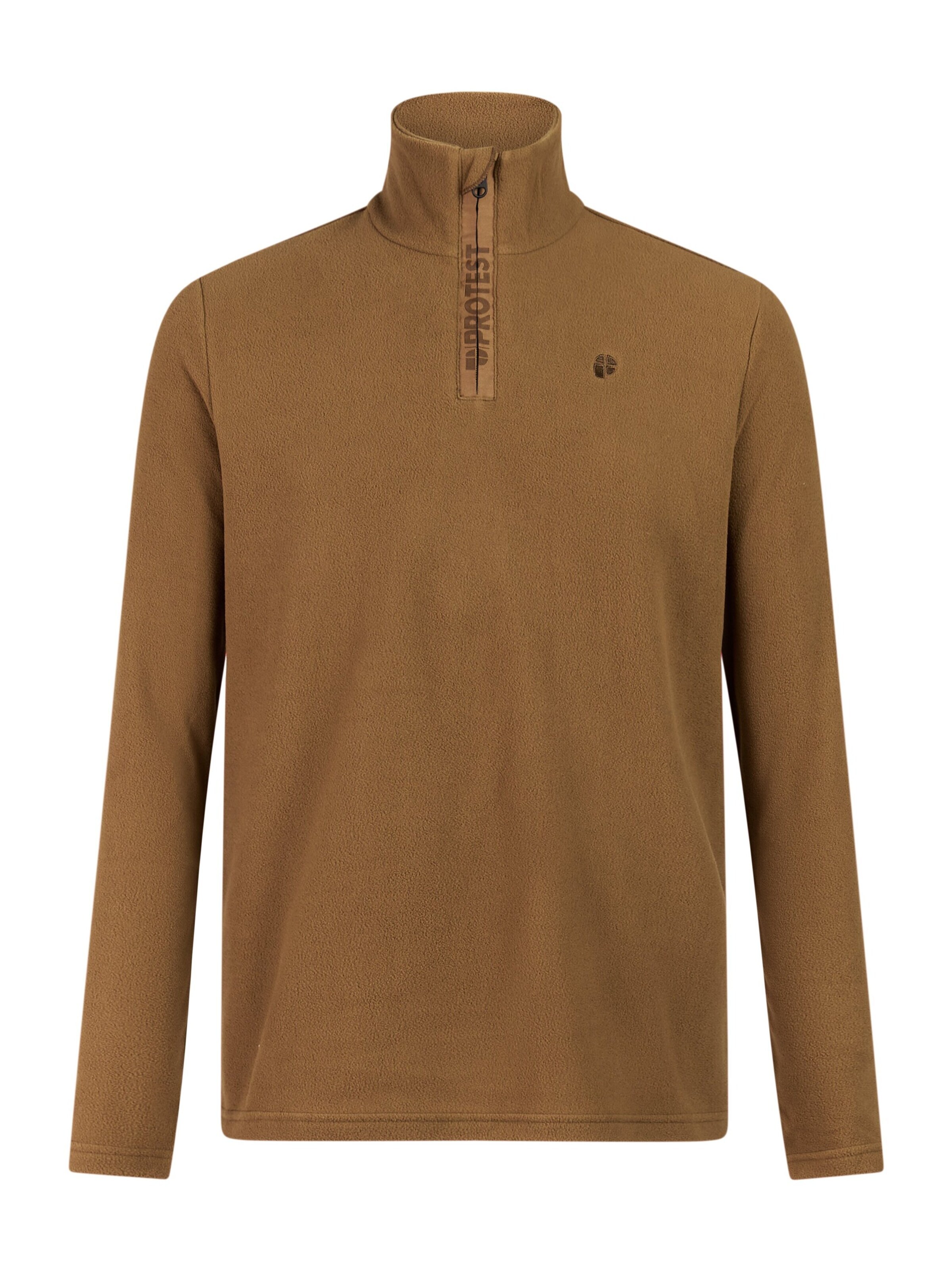 PROTEST Sportsweatshirt 'PRTReperfecto' in Bruin: voorkant