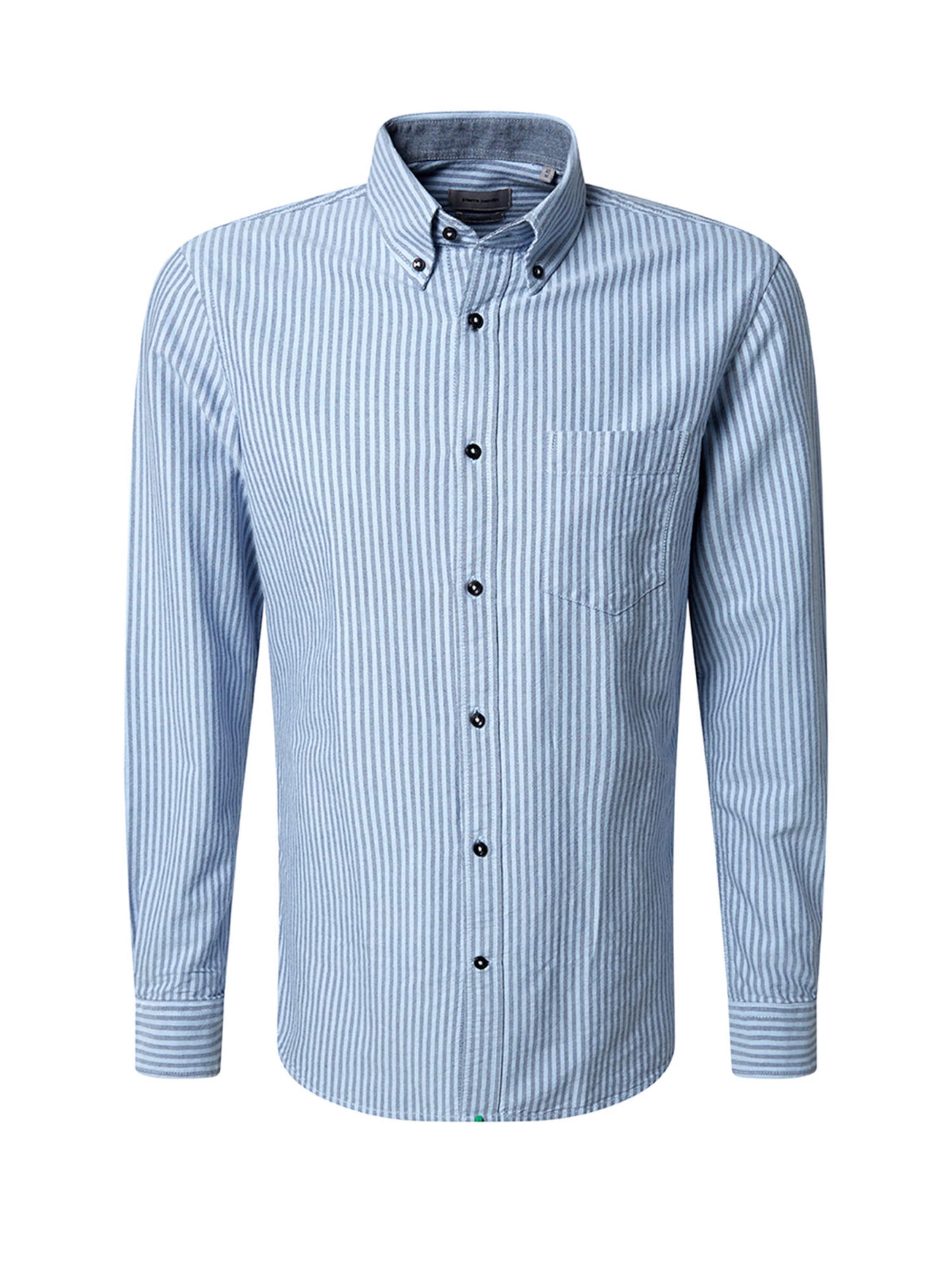 Coupe slim Chemise PIERRE CARDIN en bleu : devant