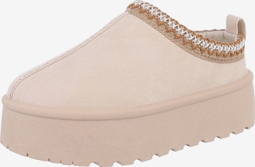 Ital-Design Mules in Beige: front