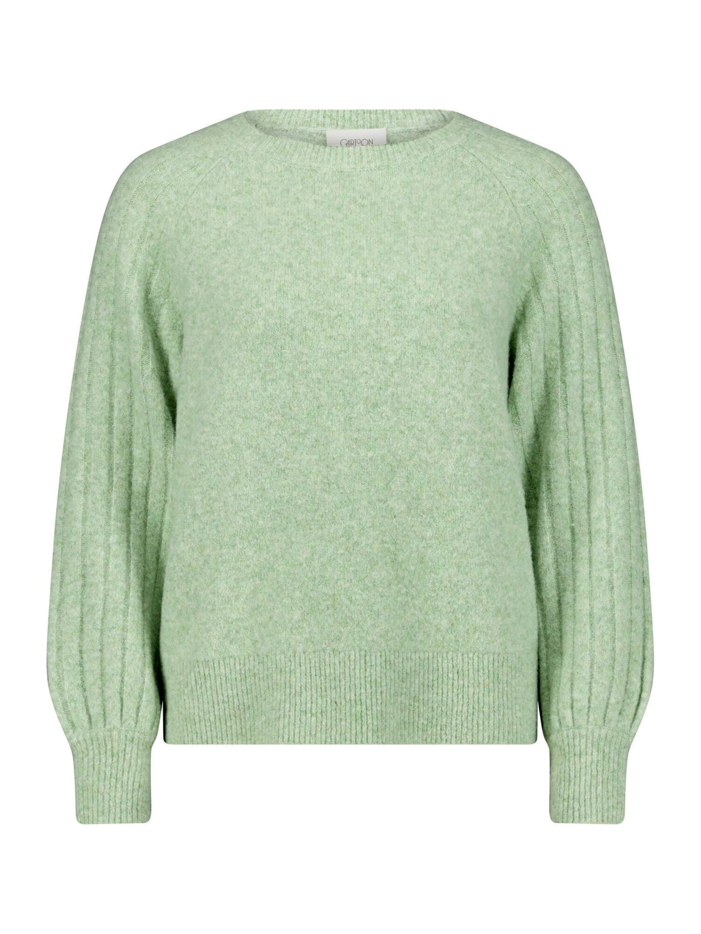 Pull-over Cartoon en vert : devant