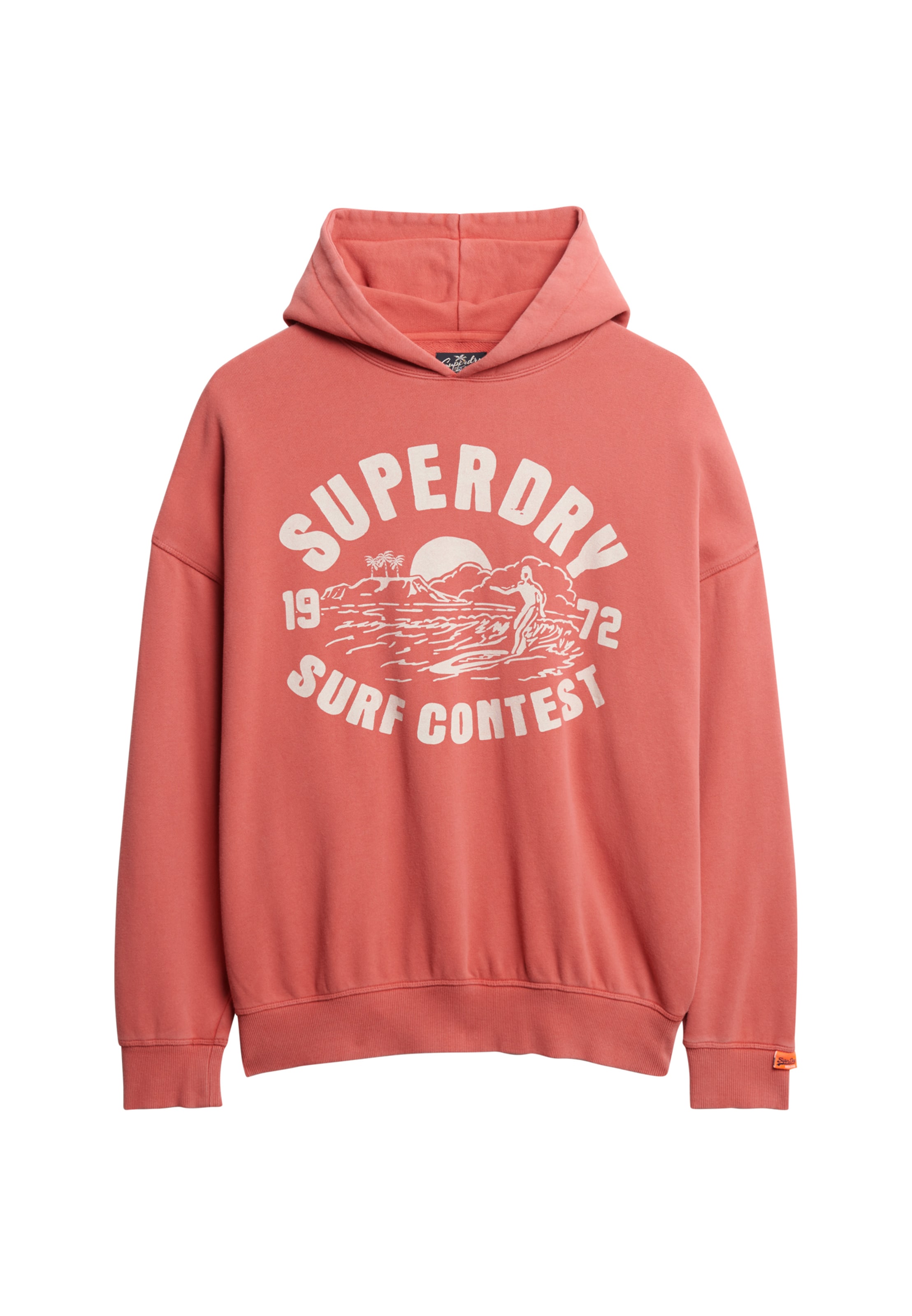 Sweat-shirt 'Lo-Fi' Superdry en rouge : devant