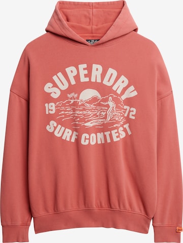 Sweat-shirt 'Lo-Fi' Superdry en rouge : devant