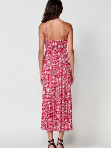 Robe d’été KOROSHI en rouge