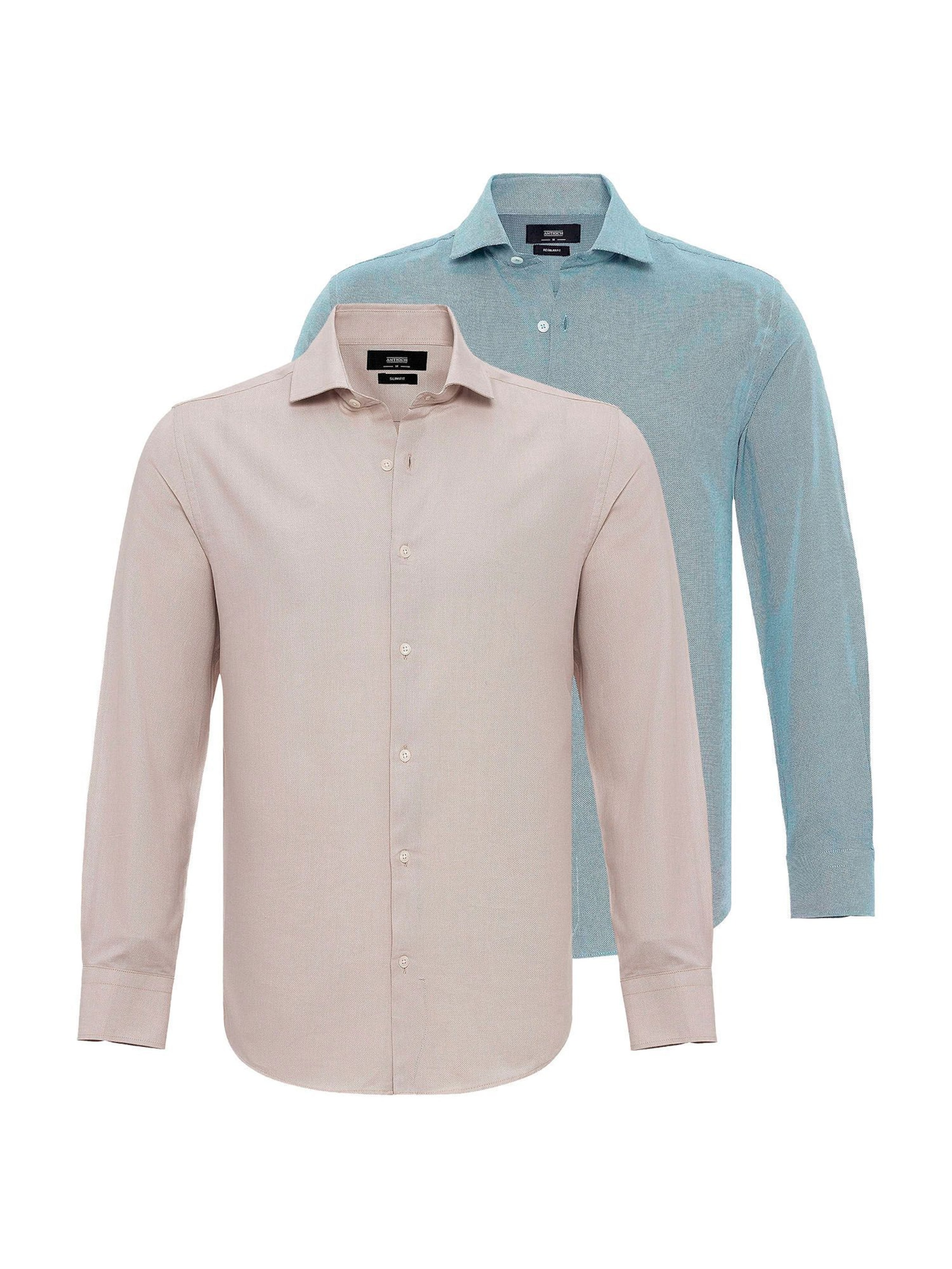 Antioch Regular fit Overhemd in Bruin: voorkant