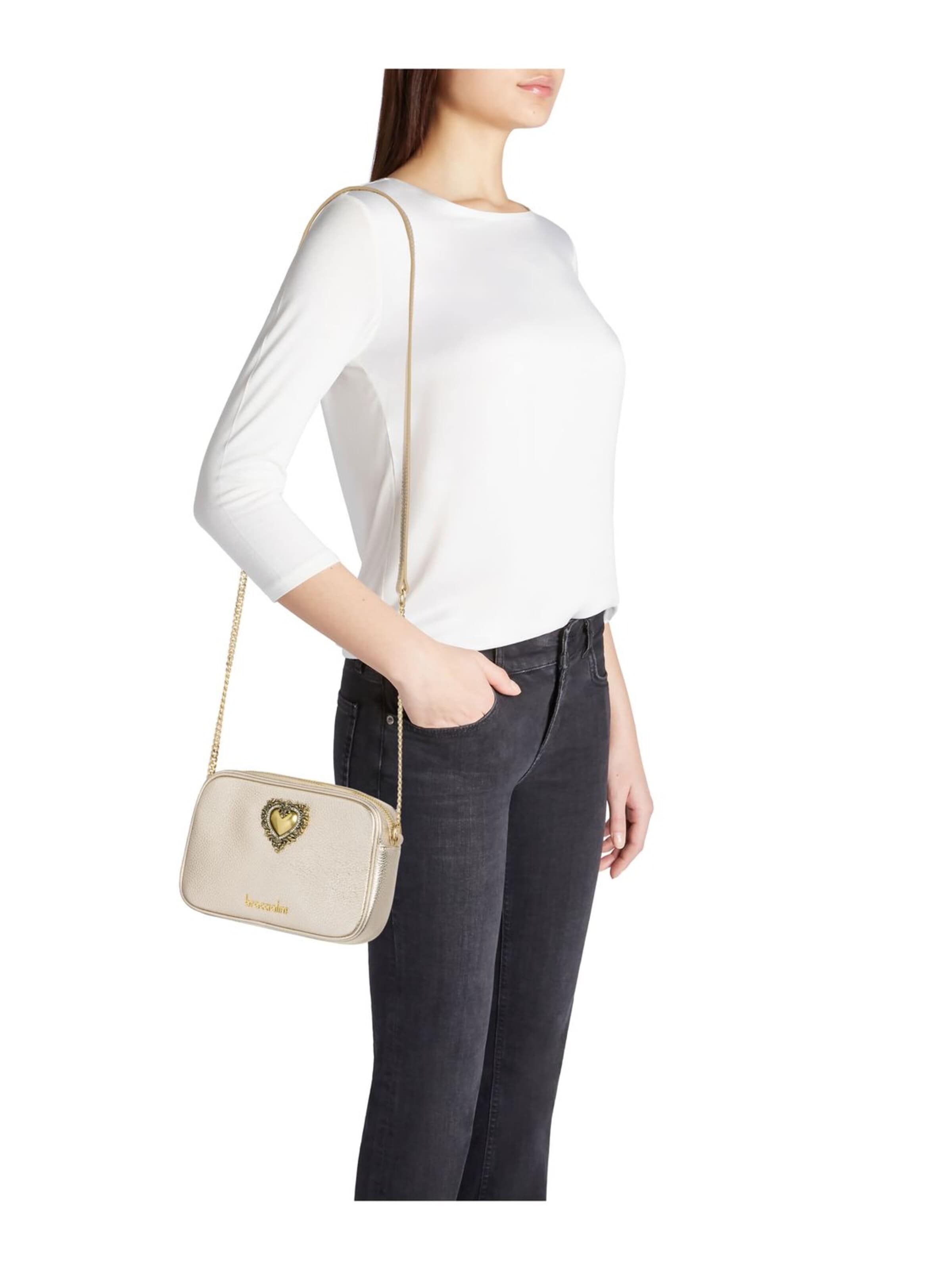 Braccialini Crossbody Bag 'Jinny Leather' in Silver
