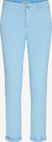 MOS MOSH Chino Pants 'Celeste' in Blue: front