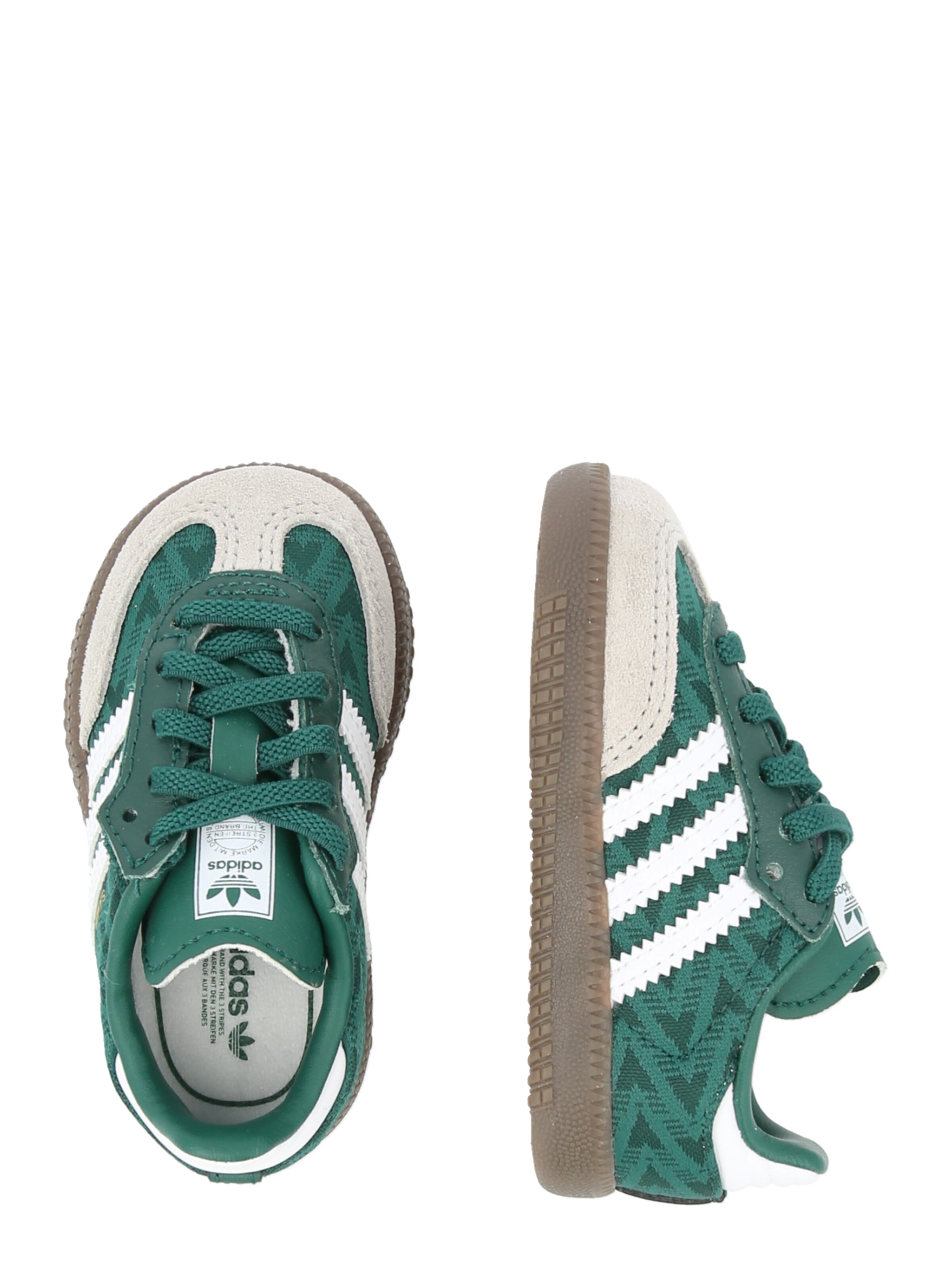 zaļš ADIDAS ORIGINALS Brīvā laika apavi 'SAMBA'
