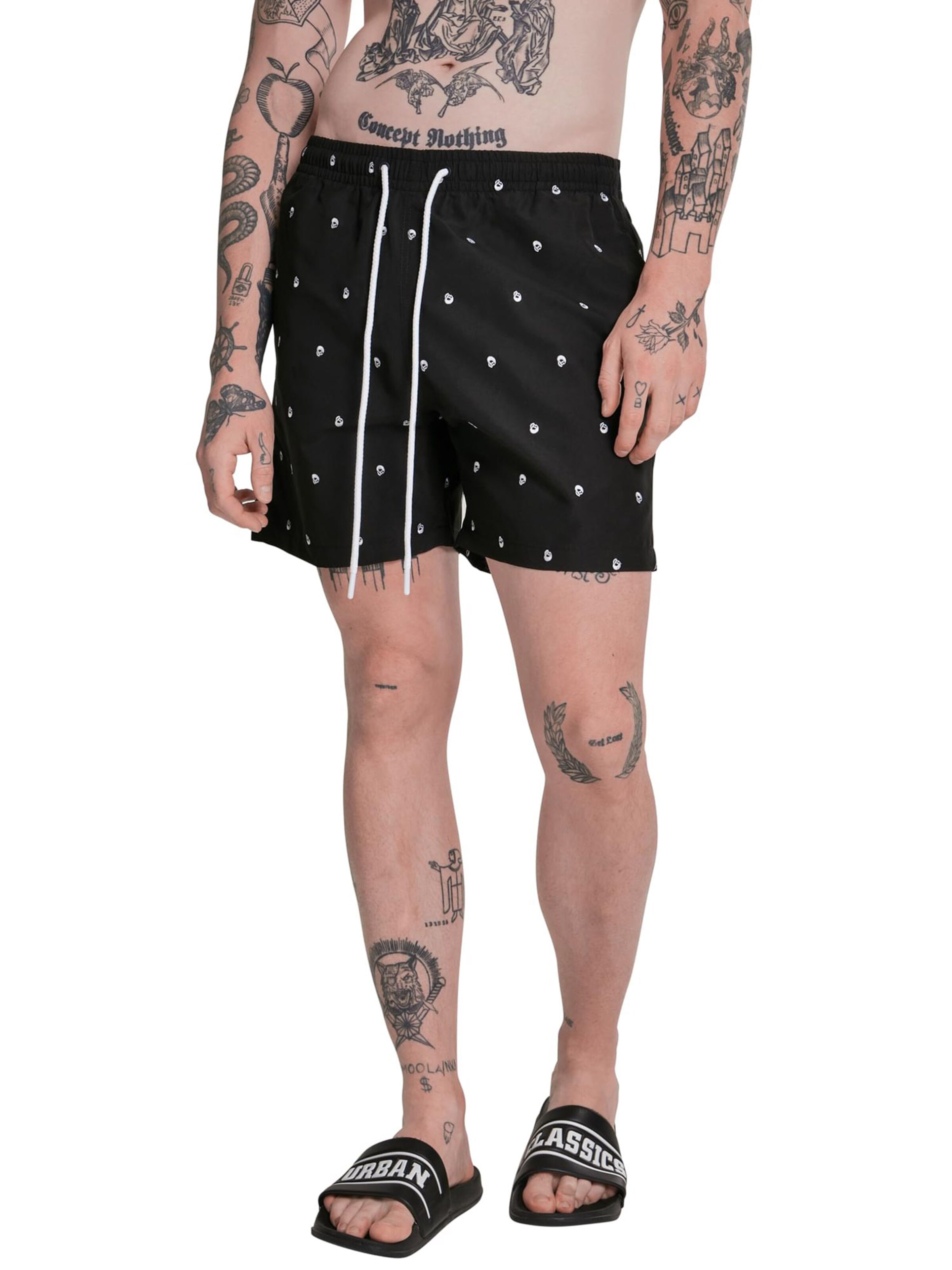 Urban Classics Badeshorts i sort: forside
