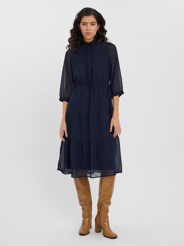 VERO MODA - Vestido camisero 'Dino' en azul: frente