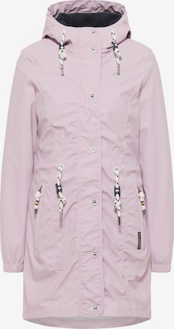 Manteau fonctionnel Schmuddelwedda en rose : devant