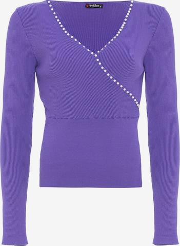 Pull-over CIPO & BAXX en violet : devant