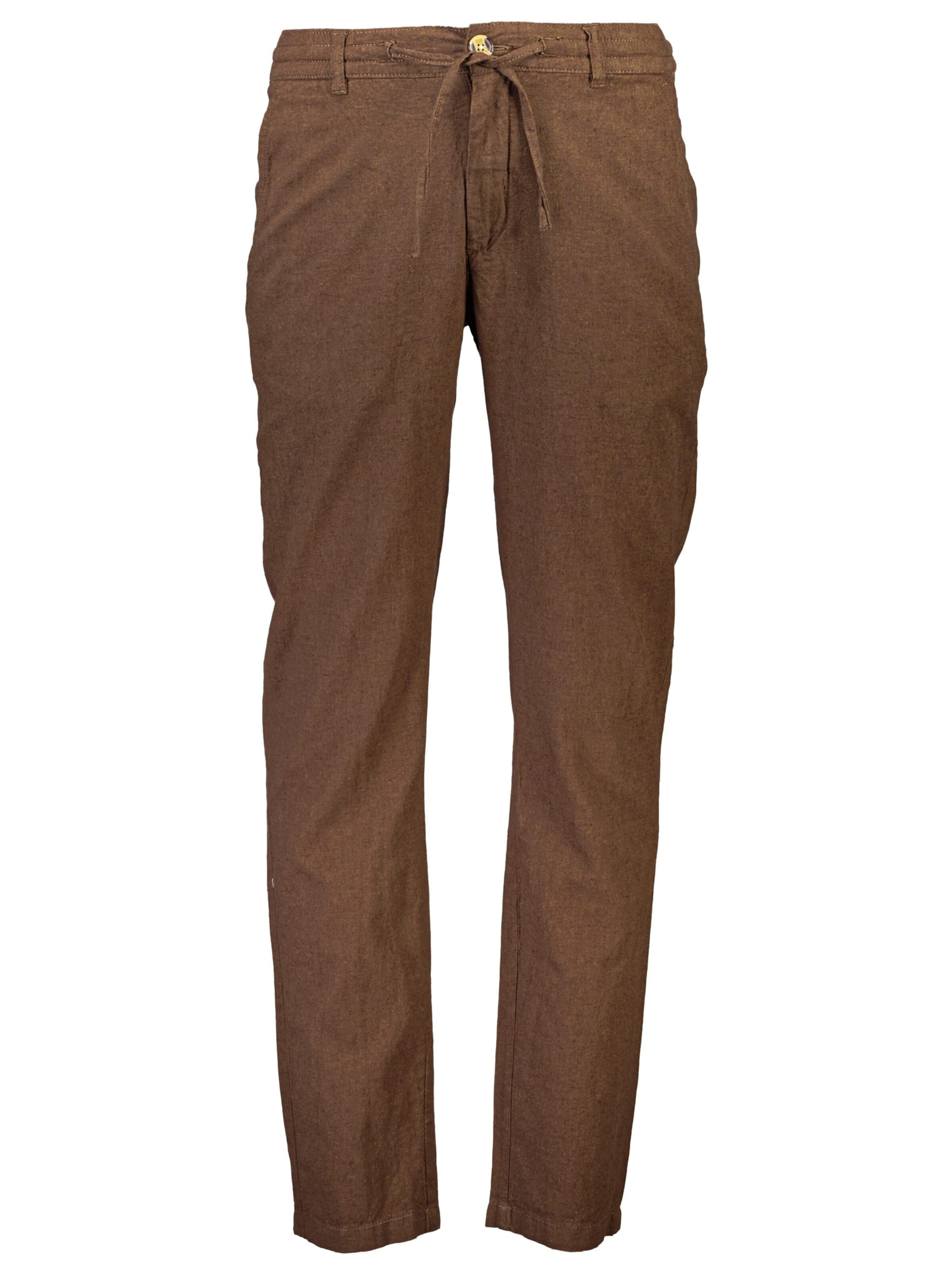 Effilé Pantalon Lindbergh en marron : devant