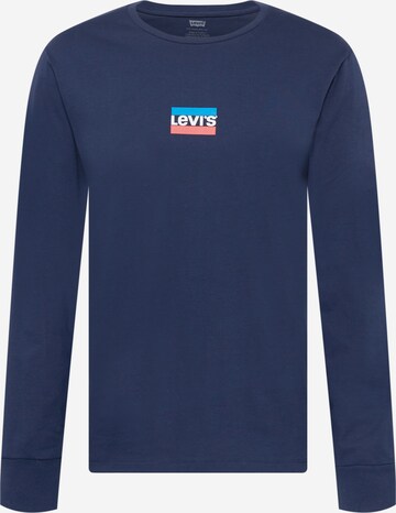 mėlyna LEVI'S ® Marškinėliai 'LS Std Graphic Tee': priekis