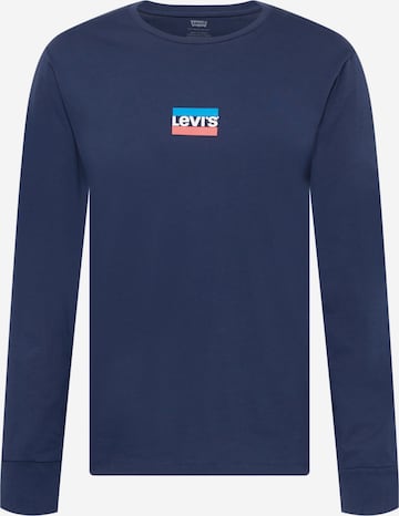 LEVI'S Majica 'LS STD GRAPHIC TEE MULTI-COLOR' | modra barva: sprednja stran