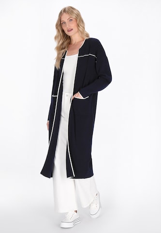 DreiMaster Maritim Gebreid vest in Blauw