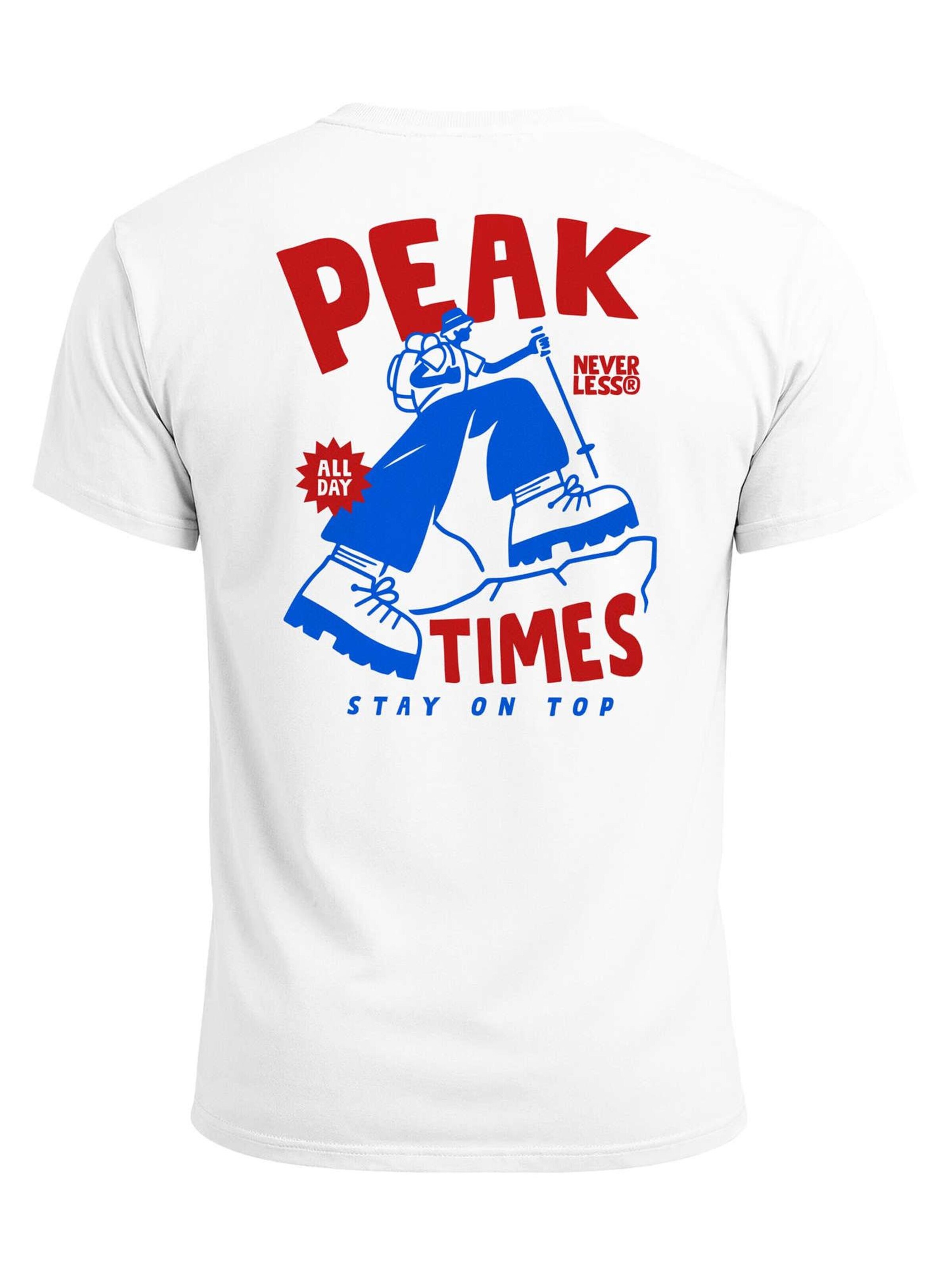 Neverless Shirt 'Peak Times' in White: front