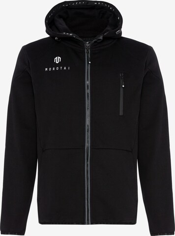 MOROTAI Sports sweat jacket 'Neo' in Black: front