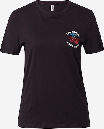 ONLY T-shirt 'KITA' i svart: framsida