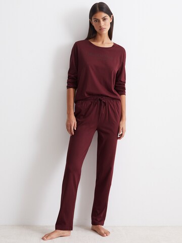 Pantalon de pyjama ' Mix & Match Cotton ' Marc O'Polo en rouge : devant