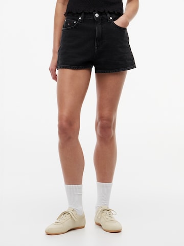 Tommy Jeans tavaline Teksapüksid, värv must: eest vaates