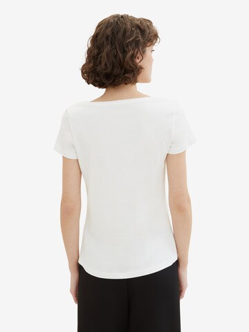 T-shirt TOM TAILOR en blanc