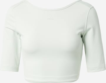 T-shirt fonctionnel 'Aeroready Studio Open-Back' ADIDAS SPORTSWEAR en vert : devant