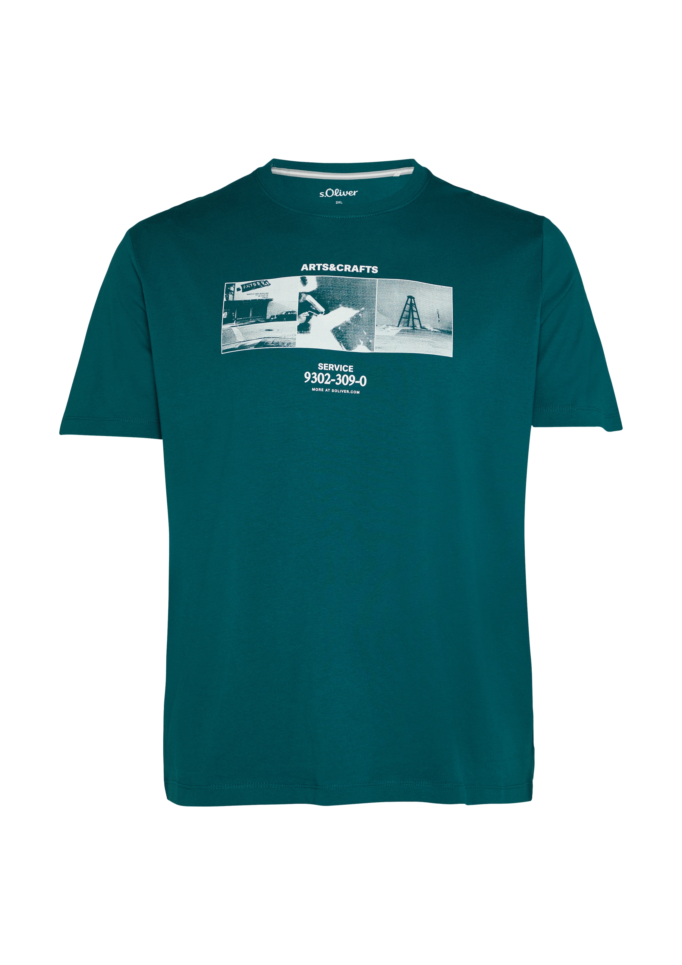 s.Oliver Men Big Sizes Shirt in Blau: Vorderseite